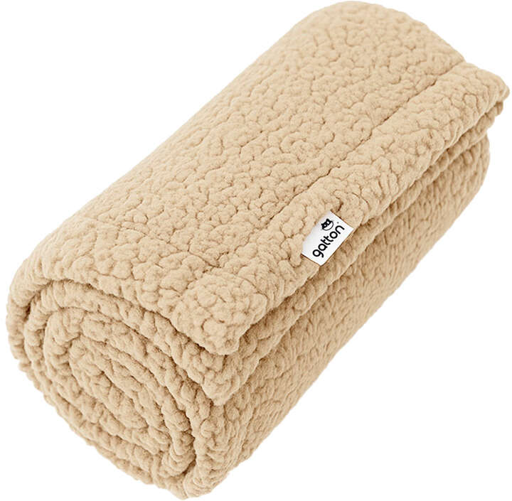 Manta Fofinha Gatton Carneirinho Extra Macia Avelã para Cães e Gatos