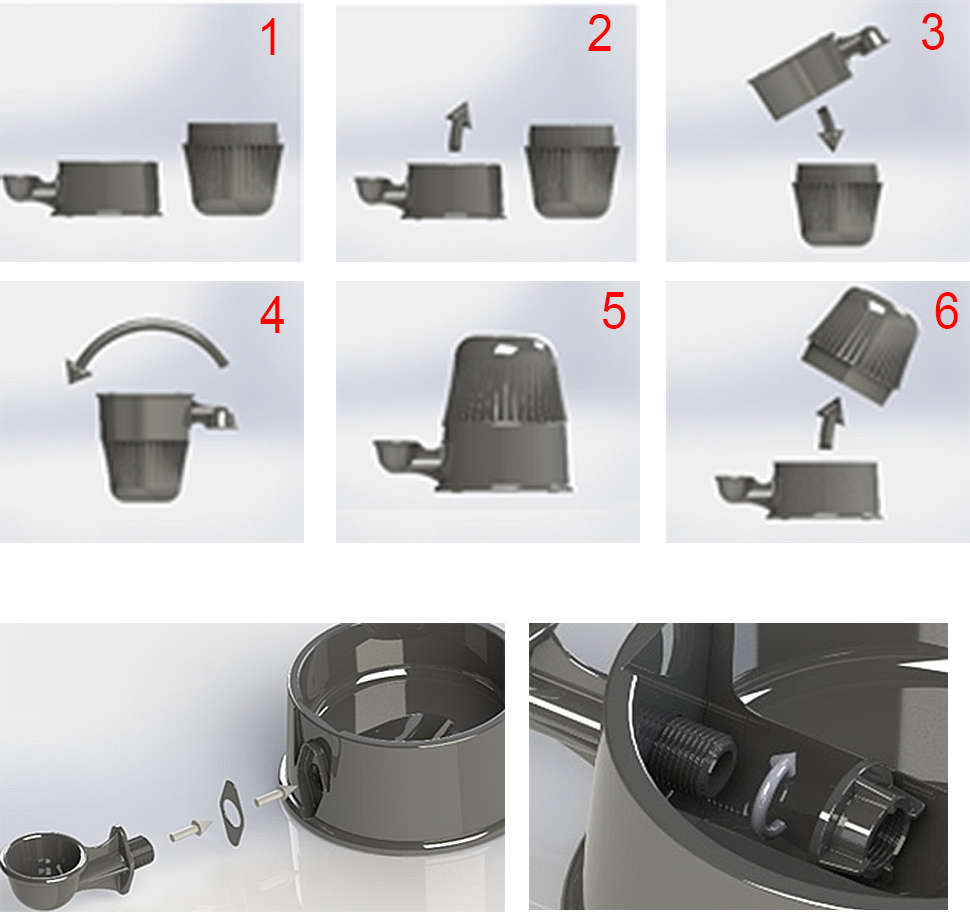 Bebedouro Vida Mansa Light Polipropileno PP Branco para Raças Pequenas