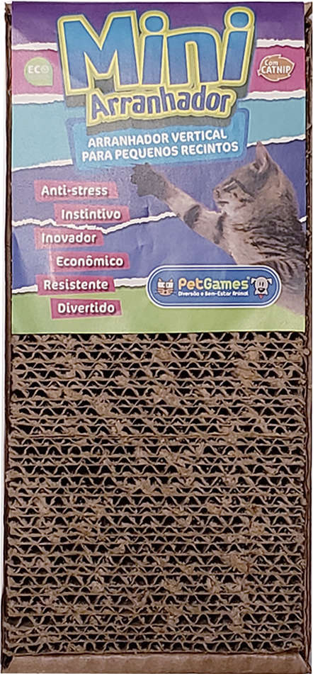 Brinquedo Mini Arranhador Fixação com Adesivos para Gatos