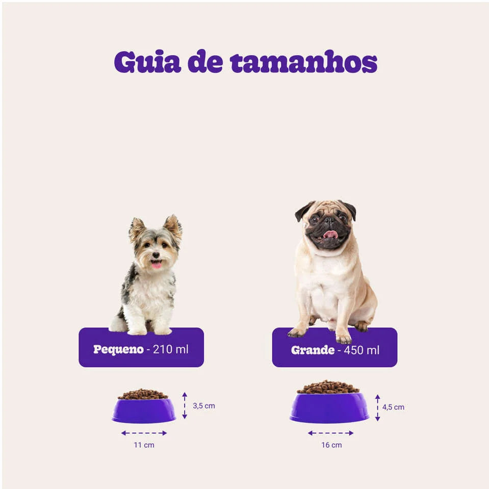 Comedouro Meau Inox para Cães e Gatos