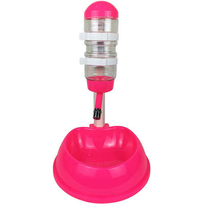 Comedouro e Bebedouro PetzGrilo 2 em 1 Rosa