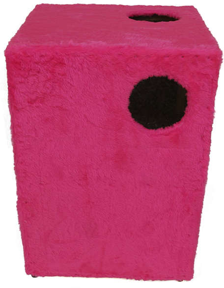 Toca Ecológica Recriar Pet 2 Andares Rosa para Gatos