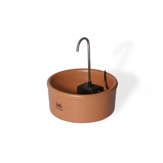 Fonte Fuzz Eco Cerâmica Natural Marrom para Gatos