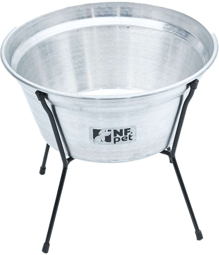 Comedouro NF Pet Aramado Simples em Alumínio