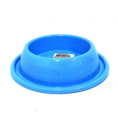 Comedouro Plástico Furacão Pet Gato Antiformiga Azul - 200 mL