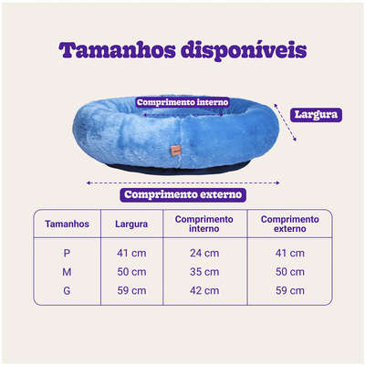 Cama Nuvem Meau Algodão Doce Azul
