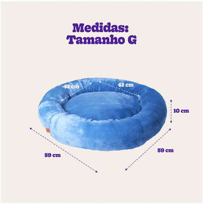 Cama Nuvem Meau Algodão Doce Azul