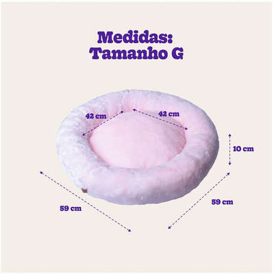 Cama Nuvem Meau Brigadeiro Rosa