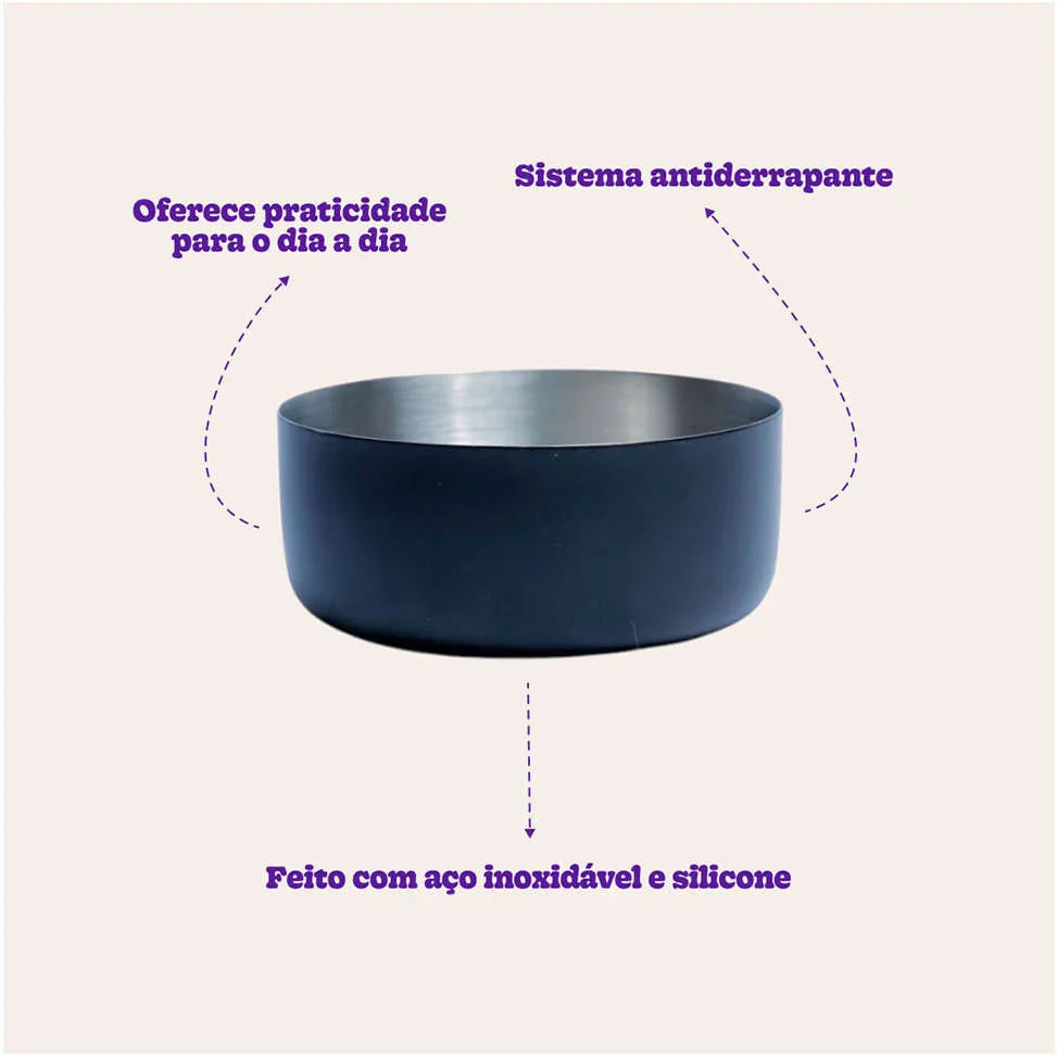 Comedouro Antiderrapante Meau para Cães