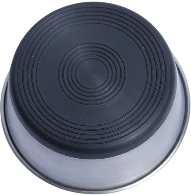 Comedouro Meau Inox Antiderrapante Preto