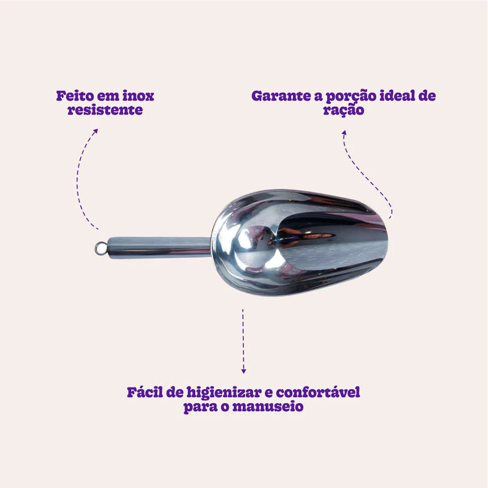 Colher Meau de Inox para Ração