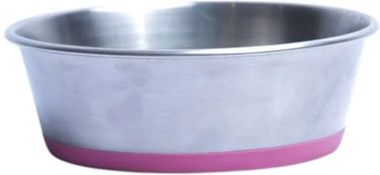 Comedouro Meau Inox Antiderrapante Rosa