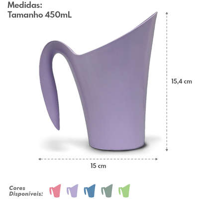 Caneca Dosadora Família de Estimação Lavanda