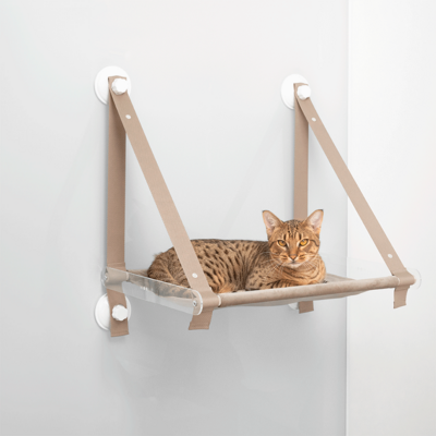 Cama de Janela Woolie Loft Bege para Gatos