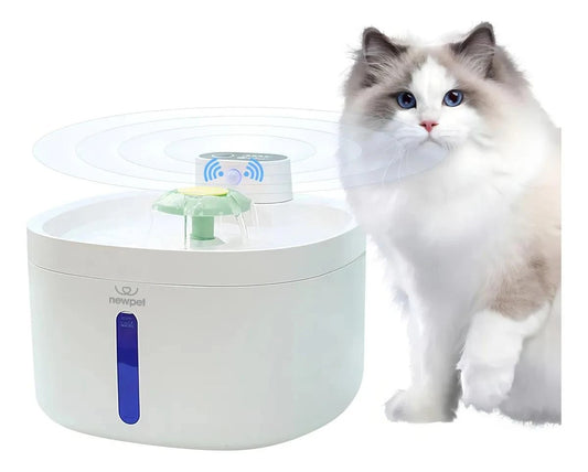 New Pet sensor sem fio bebedouro fonte para gato cão 2.6L