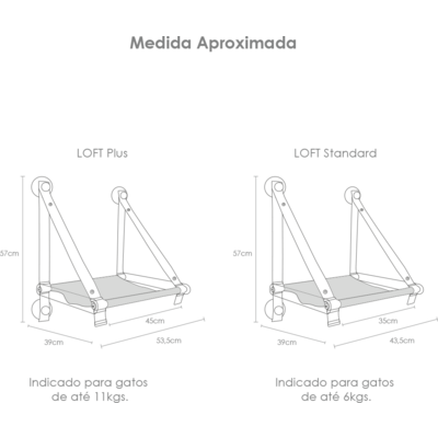 Cama de Janela Woolie Loft Bege para Gatos