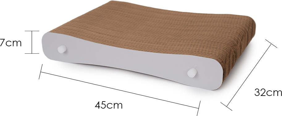 Brinquedo Arranhador Woolie Origami Slides Cinza