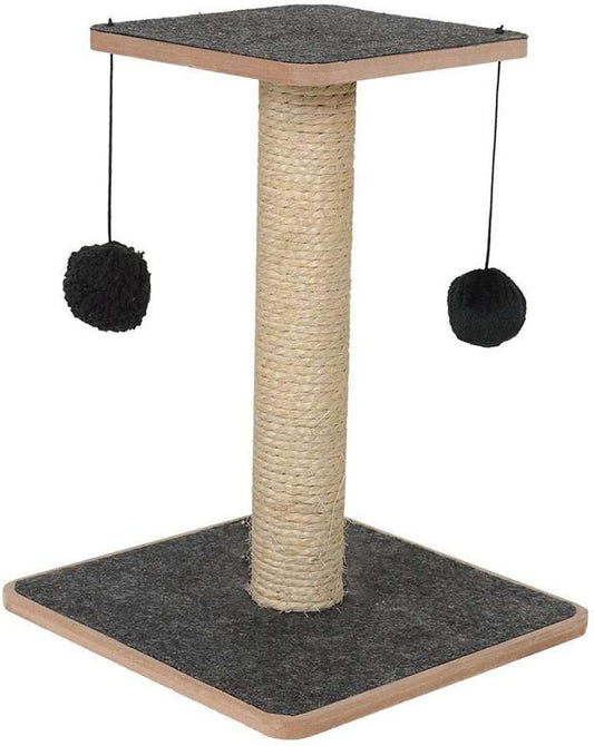 Brinquedo Arranhador Chão com Carpete Preto