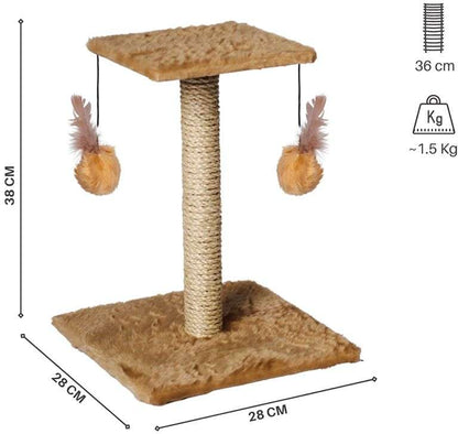 Brinquedo Arranhador Le Petin Duo Square Cat T1 Bege