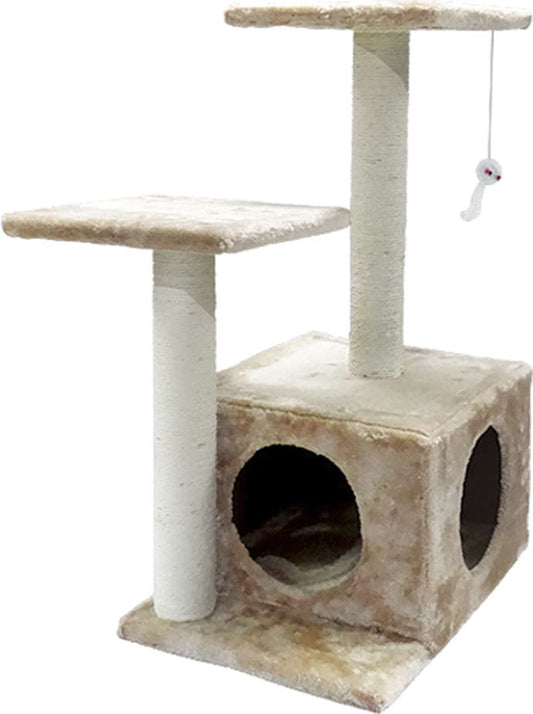 Brinquedo Arranhador The Pets Brasil 02 Bases Suspensas e Caixa