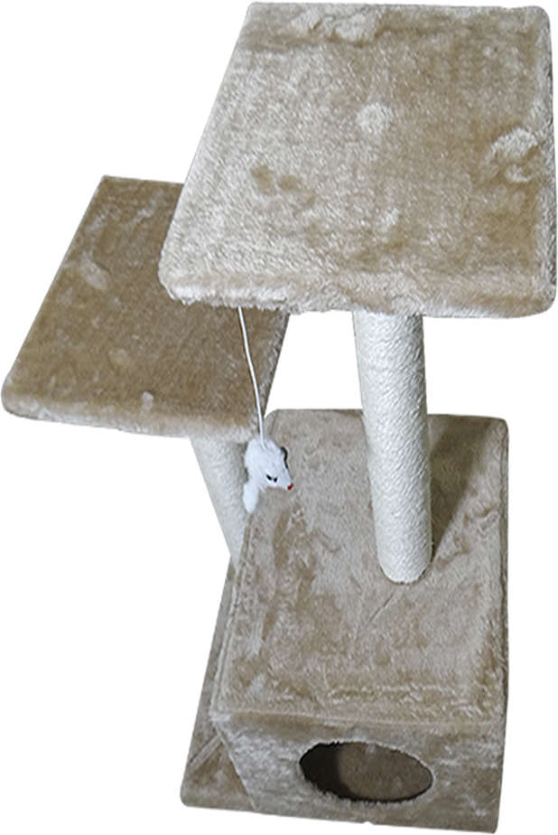 Brinquedo Arranhador The Pets Brasil 02 Bases Suspensas e Caixa