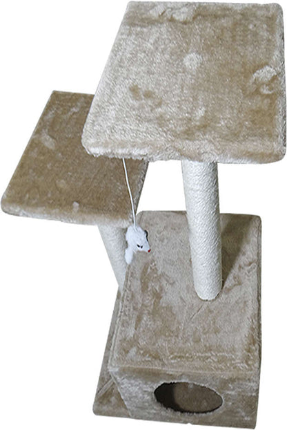 Brinquedo Arranhador The Pets Brasil 02 Bases Suspensas e Caixa