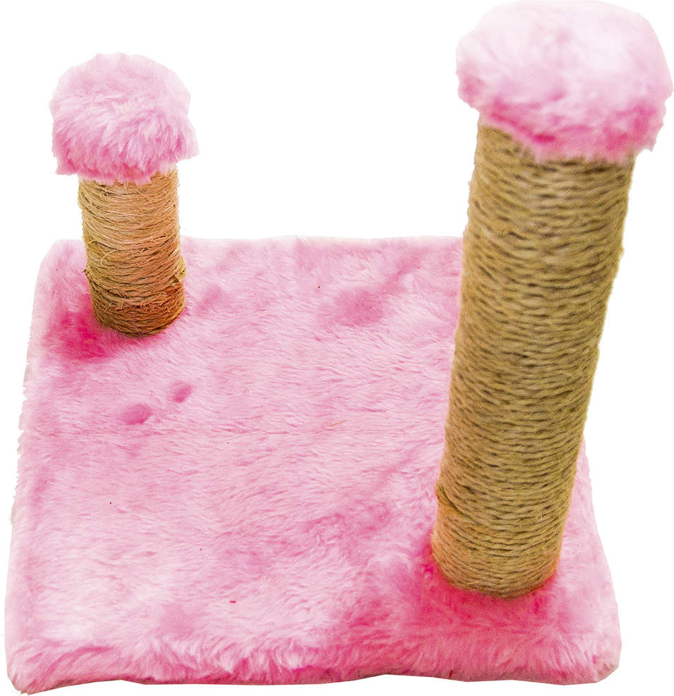 Brinquedo Arranhador Luppet Conforto Quadrado Rosa