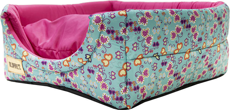 Cama Iglu 2 em 1 Rosa com Estampa Borboleta