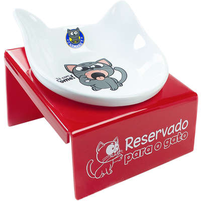 Comedouro CatMyPet Snack Cat Vermelho