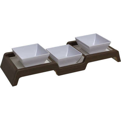 Comedouro Triplo para Gatos