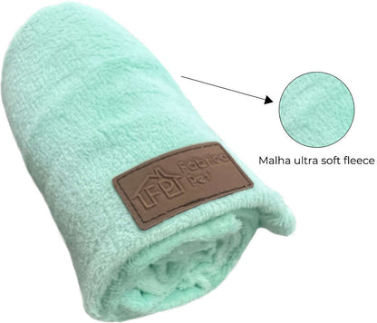 Cobertor Fábrica Pet Ultra Soft Liso Verde Água
