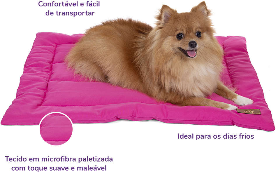 Edredom Fabrica Pet Liso Rosa