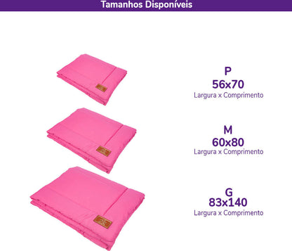 Edredom Fabrica Pet Liso Rosa