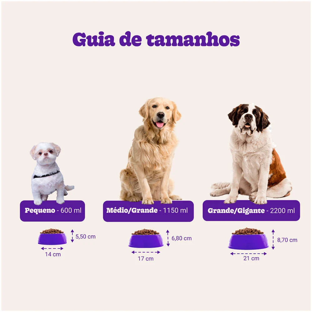 Comedouro Meau de Bambu Bordô para Cães