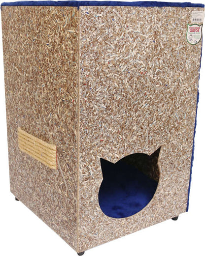 Toca Ecológica Recriar Pet 2 Andares Azul para Gatos
