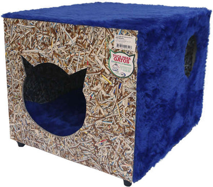 Toca Ecológica Recriar Pet Simples Azul para Gatos