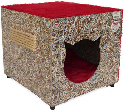 Toca Ecológica Recriar Pet Simples Vermelha para Gatos