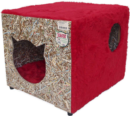 Toca Ecológica Recriar Pet Simples Vermelha para Gatos