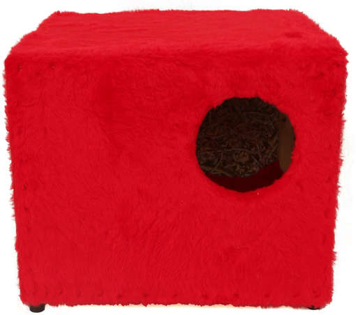 Toca Ecológica Recriar Pet Simples Vermelha para Gatos